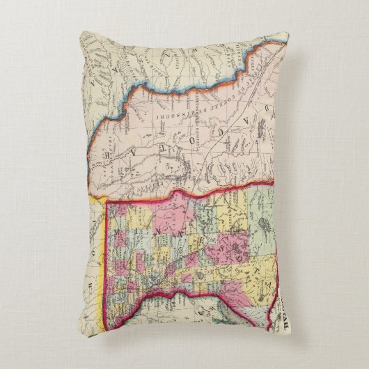 ミネソタおよびDacotah アクセントクッション (正面(垂直))