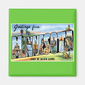 ミネソタからのご挨拶! マグネット (正面)