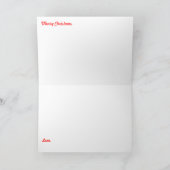 ミネソタからのメリークリスマス シーズンカード (内部)