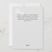 ミネソタから新年を迎え、4枚の写真を掲載 シーズンカード (裏面)