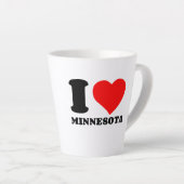 ミネソタが大好き カフェラテマグ (右アングル)