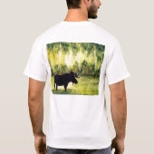 ミネソタのアメリカヘラジカのTシャツ Tシャツ (裏面)