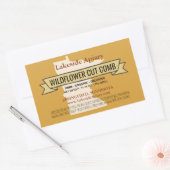 ミネソタのカット櫛蜂蜜の長方形ステッカー 長方形シール (封筒)