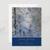 ミネソタのクリスマスカード/州固有のポストカード シーズンポストカード (正面/裏面)
