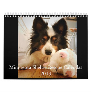 ミネソタのシェットランド・シープドッグの救助のカレンダー2019年 カレンダー