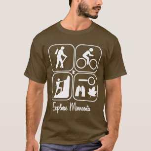 ミネソタのシンボルや象徴のワイシャツを探検して下さい Tシャツ