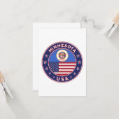 ミネソタのステッカー、電話ケース、バッグ、時計 カード (正面/裏面インサイチュ)