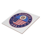 ミネソタのステッカー、電話ケース、バッグ、時計 タイル (側面)