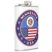 ミネソタのステッカー、電話ケース、バッグ、時計 フラスク (右)