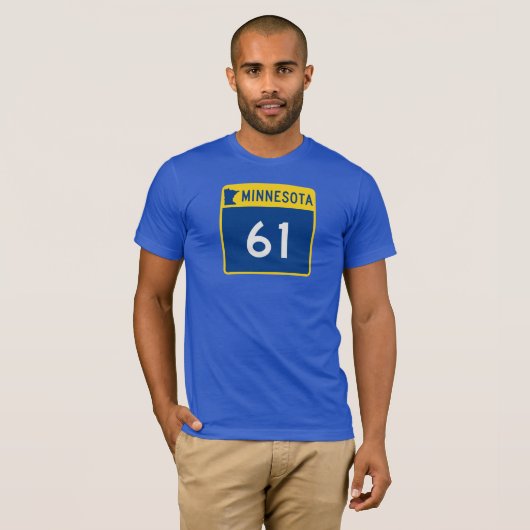 ミネソタのトランクのハイウェー61 Tシャツ (正面フル)