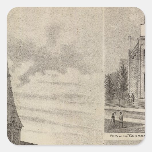 ミネソタのドイツのカトリック教会の見解 スクエアシール (正面)