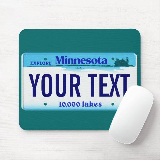 ミネソタのナンバープレートのマウスパッド マウスパッド (マウス)