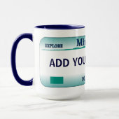 ミネソタのナンバープレートのマグ マグカップ (左)