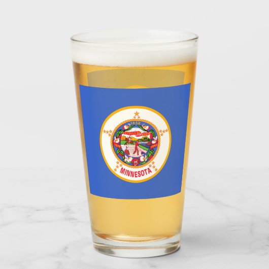 ミネソタのビアグラス タンブラーグラス (ドリンク正面)