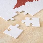 ミネソタのホームシルエット州マップ ジグソーパズル (側面)