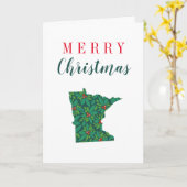 ミネソタのメリークリスマス カード (黄色い花)