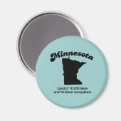 ミネソタのモットー – 10,000湖の土地 マグネット (正面/裏面)