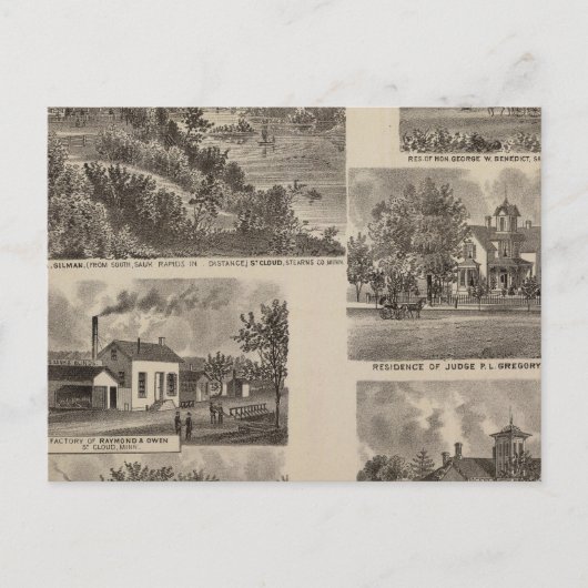 ミネソタのレジデンスと工場 ポストカード (正面)