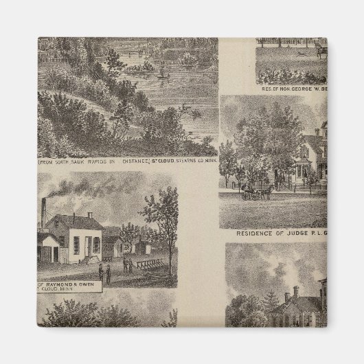 ミネソタのレジデンスと工場 マグネット (正面)