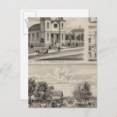 ミネソタのレジデンス、ファーム、教会、ストア ポストカード (正面/裏面)