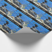 ミネソタの公有地の水潜り鳥 ラッピングペーパー (角)