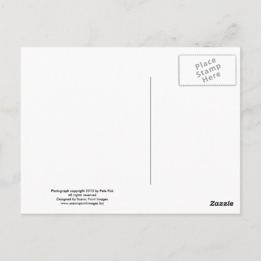 ミネソタの冬の郵便はがき ポストカード (裏面)