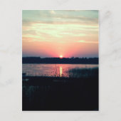 ミネソタの北の日没 ポストカード (正面)