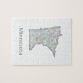 ミネソタの地図 ジグソーパズル (横)