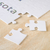 ミネソタの地図 ジグソーパズル (側面)