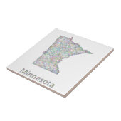 ミネソタの地図 タイル (側面)