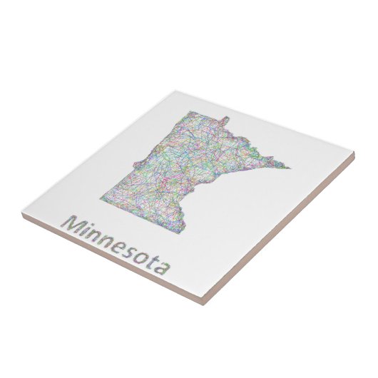 ミネソタの地図 タイル (側面)