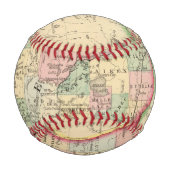 ミネソタの地図（ミッチェル） 野球ボール (裏面)
