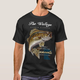 ミネソタの天然産物のWalleye Tシャツ