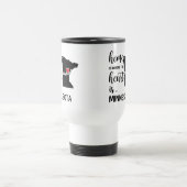 ミネソタの家はハート トラベルマグ (中央)