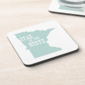 ミネソタの州のモットーのスローガン コースター (左側)