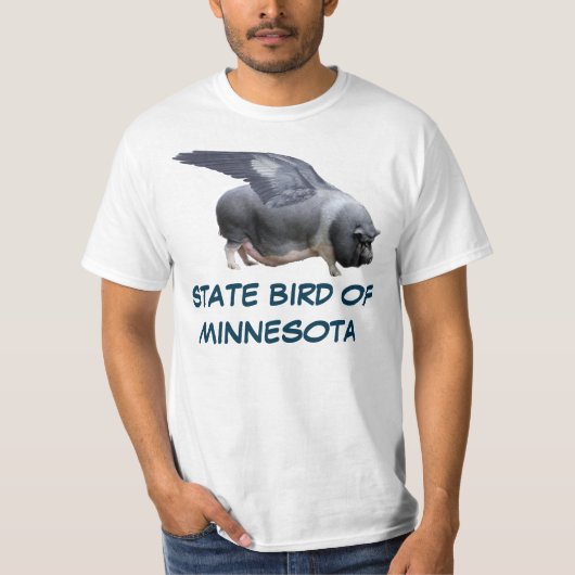 ミネソタの州鳥: ブタ Tシャツ (正面)