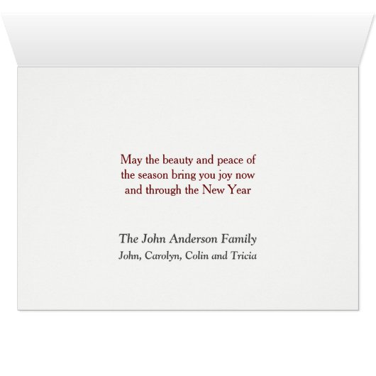 ミネソタの森の鹿のクリスマス (内部横(下))