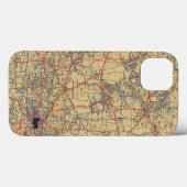 ミネソタの標準の地図 Case-Mate iPhoneケース (裏面 (横))
