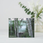 ミネソタの湖のはがき ポストカード (スタンド正面)