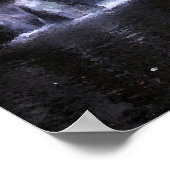 ミネソタの滝の水彩バージョン ポスター (角)