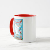 ミネソタの漫画の地図 マグカップ (正面左)