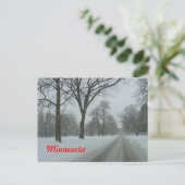 ミネソタの田園道 ポストカード (スタンド正面)