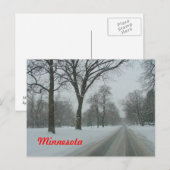 ミネソタの田園道 ポストカード (正面/裏面)