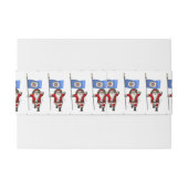 ミネソタの看板のあるサンタクロース 招待状ベリーバンド (裏面例)