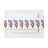 ミネソタの看板のあるサンタクロース 招待状ベリーバンド (正面例)