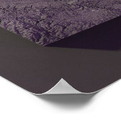 ミネソタの紫のレリーフ、 浮き彫りの地図 ポスター (角)