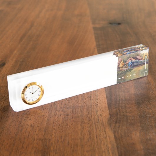 ミネソタの薄地の列車 デスクネームプレート (側面)