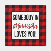 ミネソタの誰かが君を愛してる マグネット (正面)