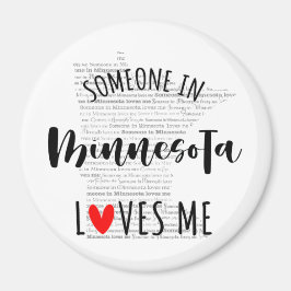 ミネソタの誰かが私の磁石を愛している マグネット