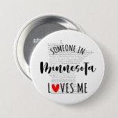ミネソタの誰かが私を愛している 缶バッジ (正面&裏面)